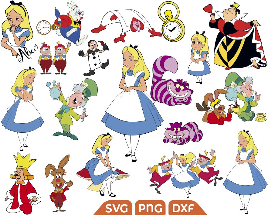 Alice in Wonderland svg, Cheshire Cat svg - Free SVG Download For Craftsmen