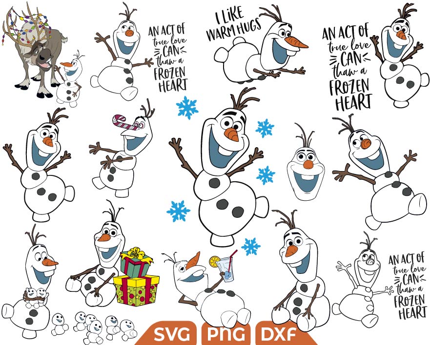 Frozen Olaf svg, Frozen Svg, Olaf Christmas Svg, Disney frozen svg