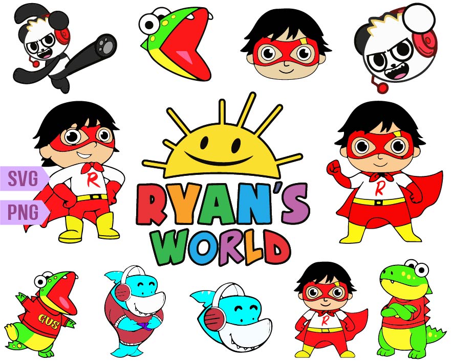 Ryans World Superhero svg - Svg Files For Crafts