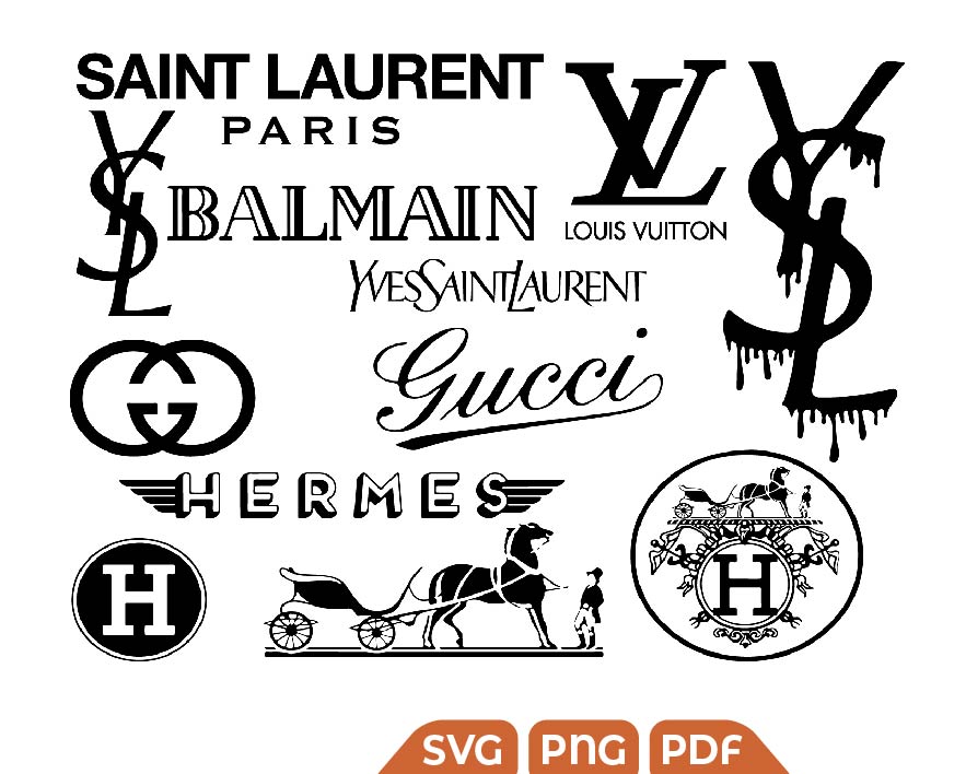 Saint Laurent svg, Fashion brands Logo svg - Svg Files For Crafts