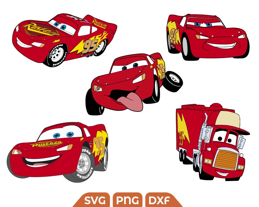 Ka Chow Svg, Lightning McQueen svg - Svg Files For Crafts