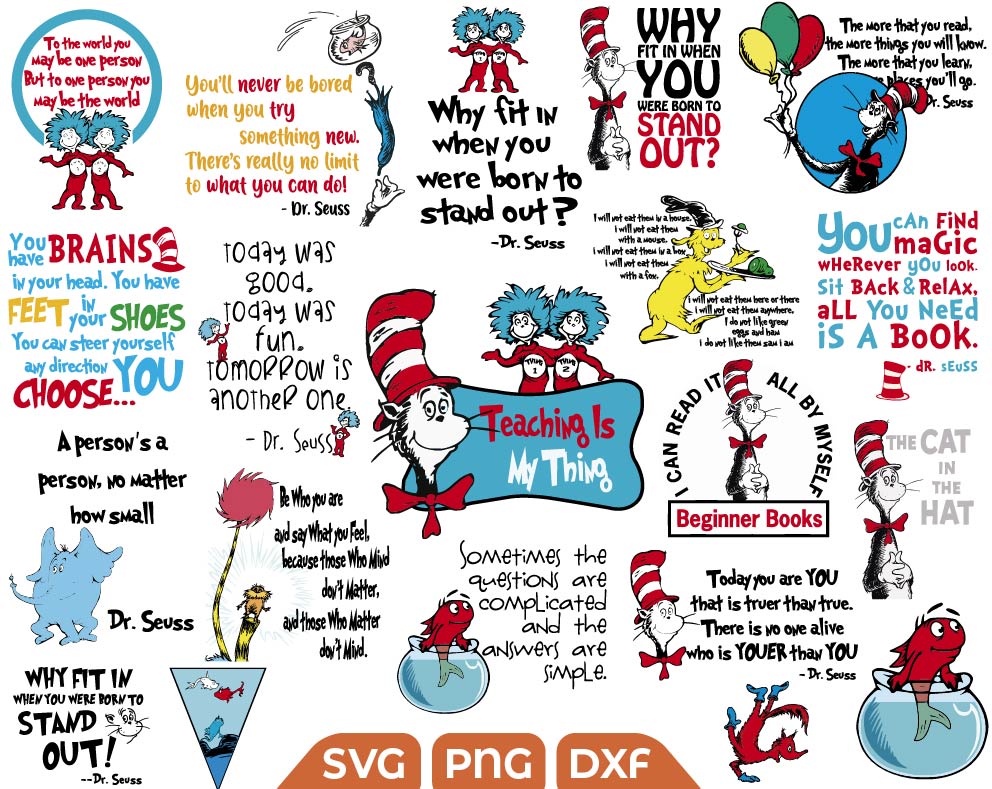 Dr Seuss Cat In The Hat svg - Svg Files For Crafts