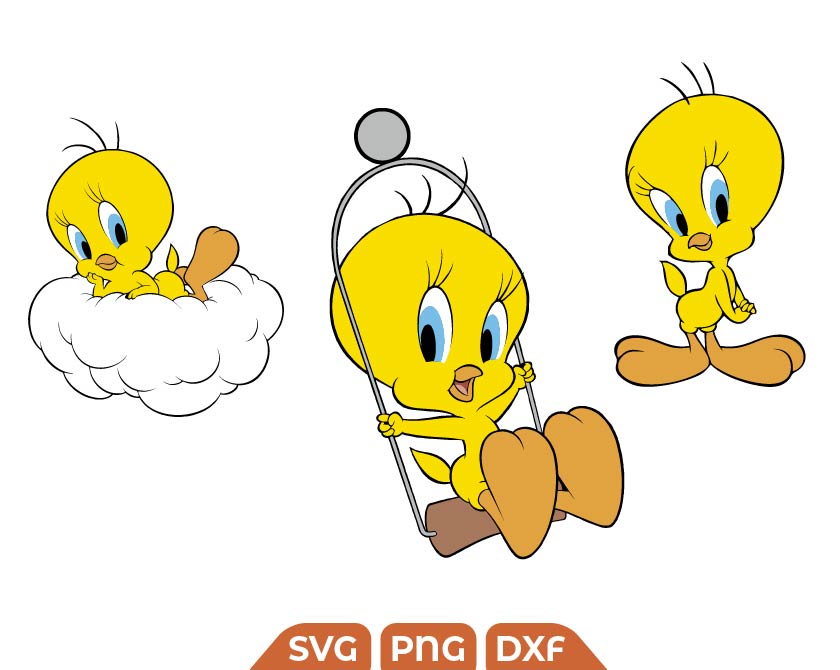 Tweety baby svg, Tweety looney tunes svg, Tweety Bird sleep svg - Free ...