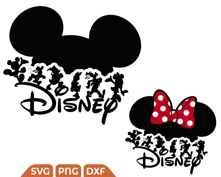 Disney svg, Half Head Mickey svg - Svg Files For Crafts